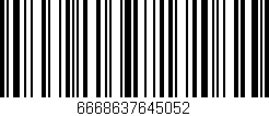 Código de barras (EAN, GTIN, SKU, ISBN): '6668637645052'