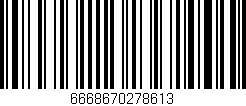 Código de barras (EAN, GTIN, SKU, ISBN): '6668670278613'