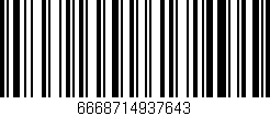 Código de barras (EAN, GTIN, SKU, ISBN): '6668714937643'