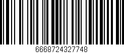 Código de barras (EAN, GTIN, SKU, ISBN): '6668724327748'