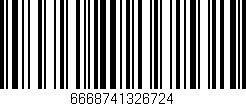 Código de barras (EAN, GTIN, SKU, ISBN): '6668741326724'