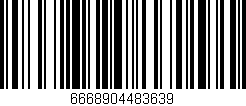 Código de barras (EAN, GTIN, SKU, ISBN): '6668904483639'