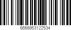 Código de barras (EAN, GTIN, SKU, ISBN): '6668953122534'