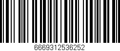 Código de barras (EAN, GTIN, SKU, ISBN): '6669312536252'