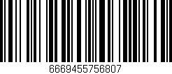 Código de barras (EAN, GTIN, SKU, ISBN): '6669455756807'