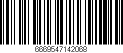 Código de barras (EAN, GTIN, SKU, ISBN): '6669547142068'