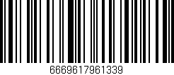 Código de barras (EAN, GTIN, SKU, ISBN): '6669617961339'