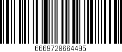 Código de barras (EAN, GTIN, SKU, ISBN): '6669728664495'