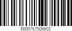 Código de barras (EAN, GTIN, SKU, ISBN): '6669767506602'