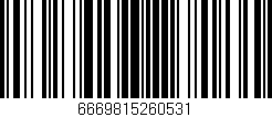 Código de barras (EAN, GTIN, SKU, ISBN): '6669815260531'