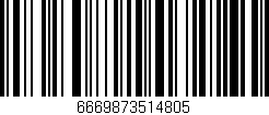 Código de barras (EAN, GTIN, SKU, ISBN): '6669873514805'
