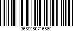 Código de barras (EAN, GTIN, SKU, ISBN): '6669958716568'