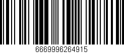 Código de barras (EAN, GTIN, SKU, ISBN): '6669996264915'