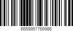Código de barras (EAN, GTIN, SKU, ISBN): '6669997768986'