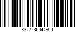 Código de barras (EAN, GTIN, SKU, ISBN): '6677768844593'