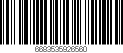 Código de barras (EAN, GTIN, SKU, ISBN): '6683535926560'