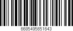 Código de barras (EAN, GTIN, SKU, ISBN): '6685495651643'