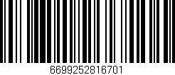 Código de barras (EAN, GTIN, SKU, ISBN): '6699252816701'