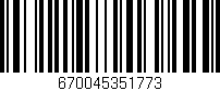 Código de barras (EAN, GTIN, SKU, ISBN): '670045351773'