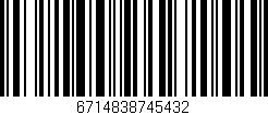 Código de barras (EAN, GTIN, SKU, ISBN): '6714838745432'