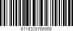 Código de barras (EAN, GTIN, SKU, ISBN): '6718329786966'