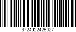 Código de barras (EAN, GTIN, SKU, ISBN): '6724922425027'