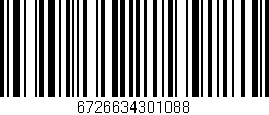 Código de barras (EAN, GTIN, SKU, ISBN): '6726634301088'