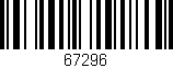 Código de barras (EAN, GTIN, SKU, ISBN): '67296'