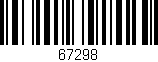 Código de barras (EAN, GTIN, SKU, ISBN): '67298'