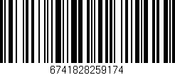 Código de barras (EAN, GTIN, SKU, ISBN): '6741828259174'