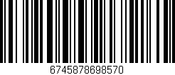 Código de barras (EAN, GTIN, SKU, ISBN): '6745878698570'