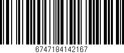 Código de barras (EAN, GTIN, SKU, ISBN): '6747184142167'
