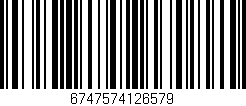 Código de barras (EAN, GTIN, SKU, ISBN): '6747574126579'