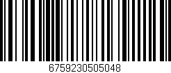 Código de barras (EAN, GTIN, SKU, ISBN): '6759230505048'