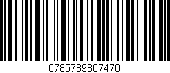 Código de barras (EAN, GTIN, SKU, ISBN): '6785789807470'