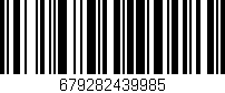 Código de barras (EAN, GTIN, SKU, ISBN): '679282439985'