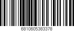 Código de barras (EAN, GTIN, SKU, ISBN): '6810605383378'