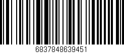 Código de barras (EAN, GTIN, SKU, ISBN): '6837848639451'