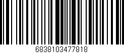 Código de barras (EAN, GTIN, SKU, ISBN): '6838103477818'