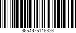 Código de barras (EAN, GTIN, SKU, ISBN): '6854875118636'