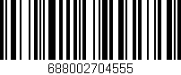 Código de barras (EAN, GTIN, SKU, ISBN): '688002704555'