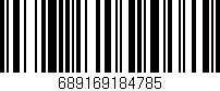 Código de barras (EAN, GTIN, SKU, ISBN): '689169184785'