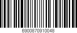 Código de barras (EAN, GTIN, SKU, ISBN): '6900870910048'