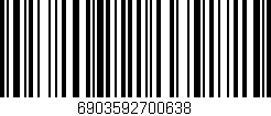 Código de barras (EAN, GTIN, SKU, ISBN): '6903592700638'