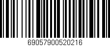 Código de barras (EAN, GTIN, SKU, ISBN): '69057900520216'