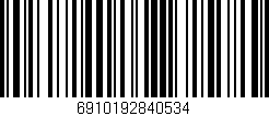 Código de barras (EAN, GTIN, SKU, ISBN): '6910192840534'