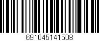 Código de barras (EAN, GTIN, SKU, ISBN): '691045141508'