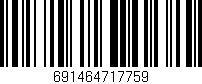 Código de barras (EAN, GTIN, SKU, ISBN): '691464717759'