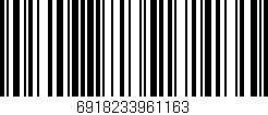 Código de barras (EAN, GTIN, SKU, ISBN): '6918233961163'