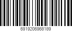 Código de barras (EAN, GTIN, SKU, ISBN): '6919206968189'